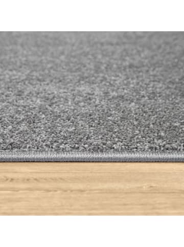 KADIMA DESIGN Waschbarer Teppich waschmaschinenwaschbar Unifarben Küche, Flur in Anthrazit
