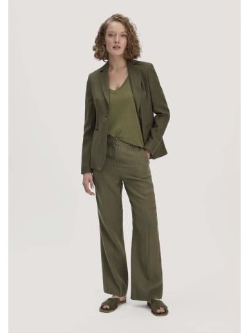 Hessnatur Hessnatur Hose Straight Leg aus reinem Leinen in goldoliv