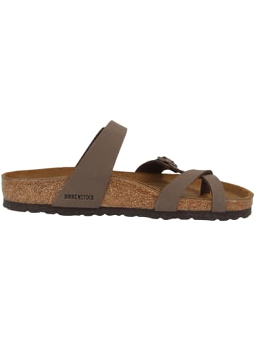 Birkenstock Pantolette Mayari Birko-Flor Nubuk schmal in braun