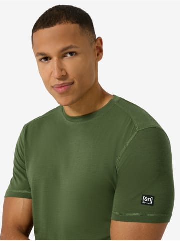super.natural Merino T-Shirt M SIERRA140 TEE in grün
