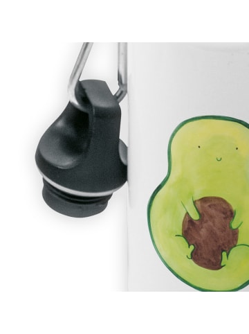 Mr. & Mrs. Panda Wasserflasche Avocado Kern ohne Spruch in Weiß