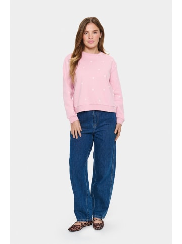 SAINT TROPEZ Sweatshirt DagnaSZ Casual fit in Pink Nectar Ice Harts