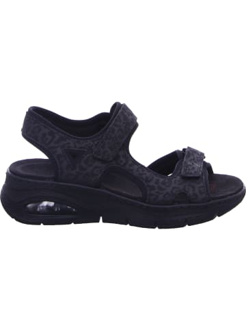 rieker Keilsandaletten in schwarz/schwarz