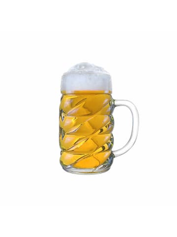 Stölzle 6er Set Bierkrüge Diamond 500 ml in transparent