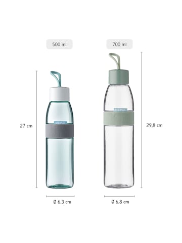 Mepal 2er Set Trinkflaschen ELLIPSE 500 ml & 700 ml in Nordic Sage