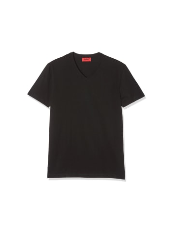 Hugo Boss V-Kragen T-Shirt für Herren in schwarz