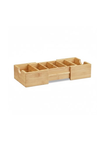 relaxdays 3tlg. Schreibtischorganizer-Set in Natur
