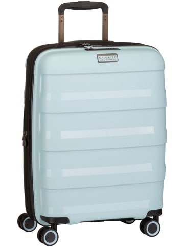 Stratic Koffer & Trolley Straw+ Trolley S in Pastel Blue