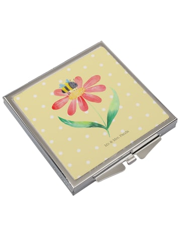 Mr. & Mrs. Panda Schminkspiegel Hummel Blume ohne Spruch in Gelb Pastell