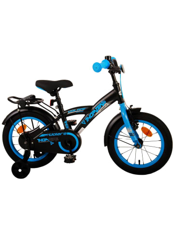 Volare Kinderfahrrad Thombike für Jungen 14 Zoll Kinderrad in Schwarz Blau 4 Jahre