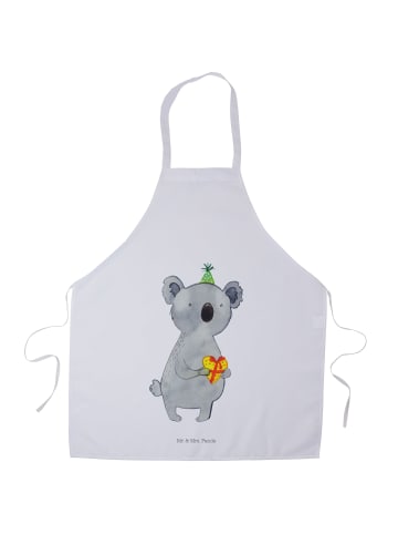 Mr. & Mrs. Panda Kochschürze Koala Geschenk ohne Spruch in Weiß