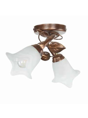 Licht-Erlebnisse Deckenlampe (B)31 x (L)31 x (H)18 cm in Shabby Braun Antik WeißShabby Braun Antik Weiß