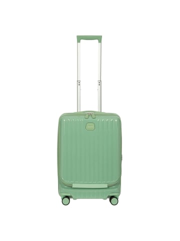 BRIC`s Positano - 4-Rollen Kabinentrolley 55 cm USB erw. (emerald green) in salbei