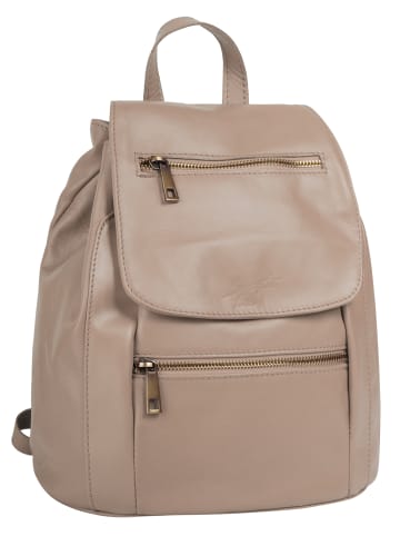 Samantha Look City-Rucksack echt Leder in rosa
