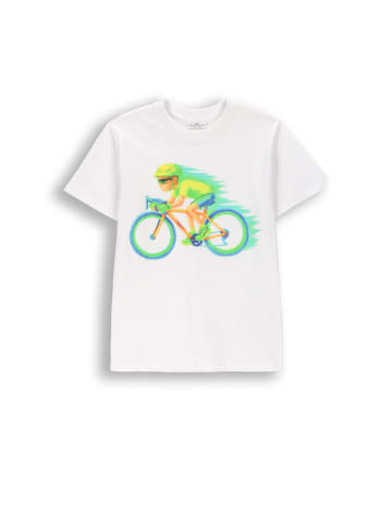 Coccodrillo Baumwoll-T-Shirt mit kurzen Ärmeln in weiß