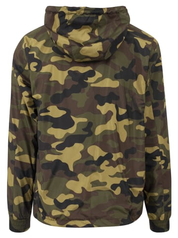 Urban Classics Urban Classics Herren Camo Pull Over Windbreaker in woodcamo