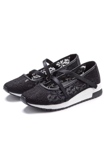 LASCANA Sneaker Ballerinas in schwarz