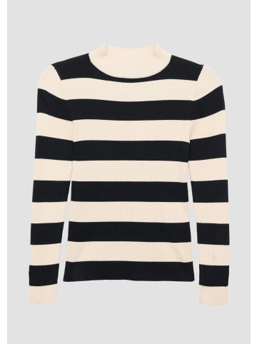s.Oliver Strickpullover langarm in Beige-schwarz