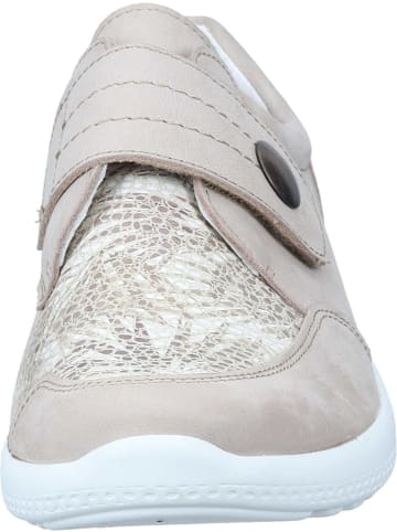 Comfortabel Klettverschluss-Schuhe, Slipper in beige