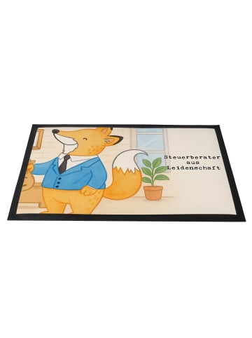 Mr. & Mrs. Panda Fußmatte außen Steuerberater Leidenschaft Desig... in Weiß