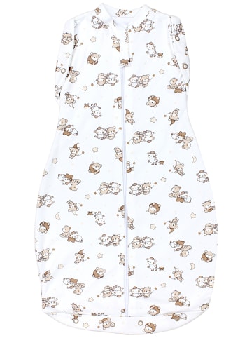 TupTam Babay Schlafsack Pucksack Round in weiß/beige