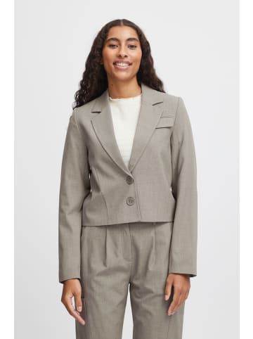b. young BYDANTA SH BLAZER 4 - HEAVY WOVEN Loose fit in Light Grey Melange