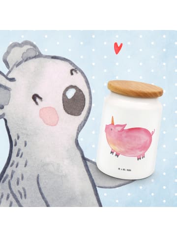 Mr. & Mrs. Panda Keksdose Einhorn Schwein ohne Spruch in Weiß