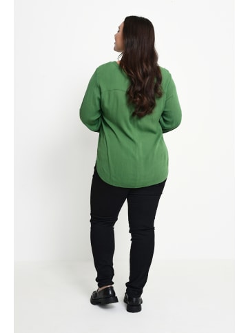 KAFFE curve Bluse langarm KCami Regular fit in Artichoke Green
