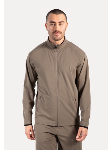 SMILODOX Trainingsjacke Delian in Taupe