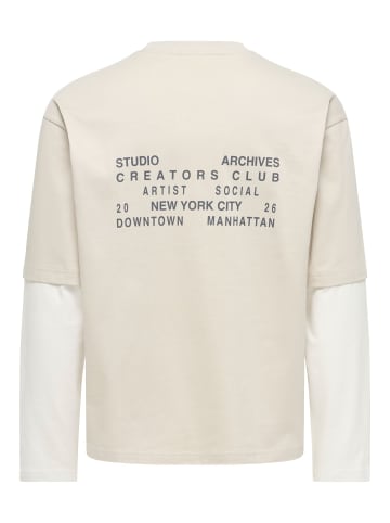 ONLY & SONS T-shirt in Pumice Stone