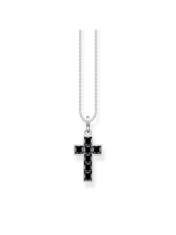 Thomas Sabo Kette in silber, schwarz