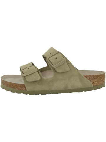 Birkenstock Sandale Arizona SFB Veloursleder Weichbettung normal in gruen