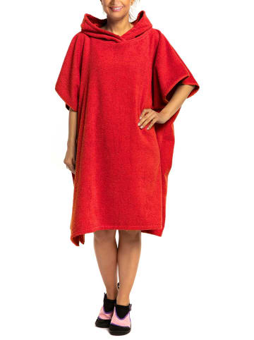 Aquarti Badeponcho in rot