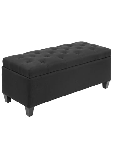 HOMCOM Sitzbank in Schwarz 100L x 40B x 44H cm