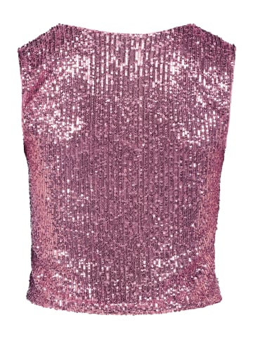 Vera Mont Pailletten-Top mit V-Ausschnitt in Peony Blush