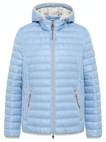 Lebek Jacke Down Free mit Kapuze in Blau