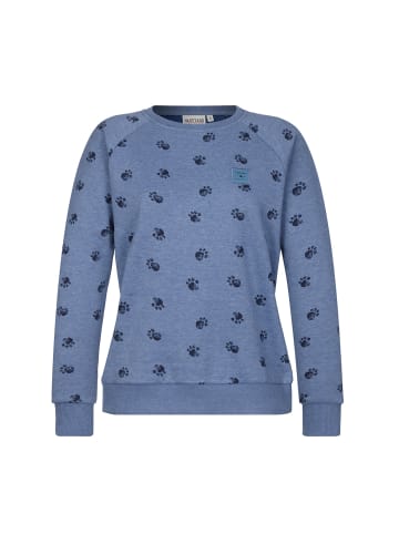 naketano Sweatshirt Krokettenhorst 20 Blue Melange Dog Print