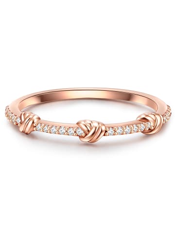 Glanzstücke München Ring aus Sterling Silber mit Zirkonia in roségold