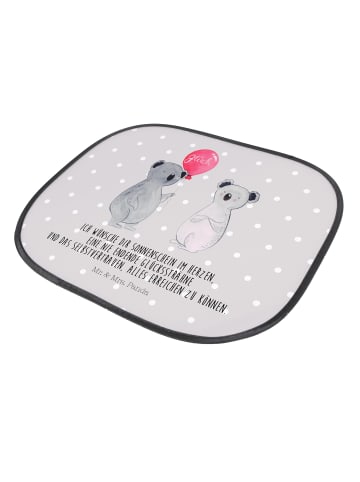 Mr. & Mrs. Panda Auto Sonnenblende Koala Luftballon mit Spruch in Grau Pastell