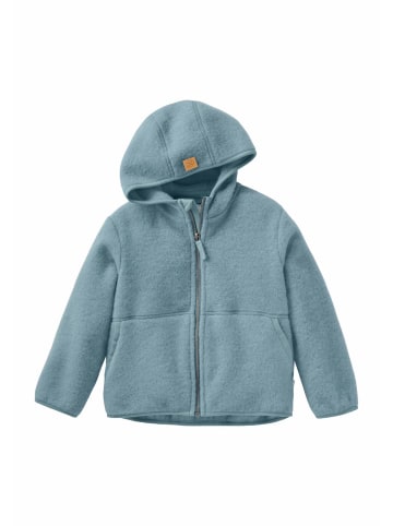 Hessnatur Wollfleece Jacke in gletscherblau