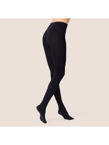 Kunert Strickstrumpfhose Sensual Cotton wärmend in Marine
