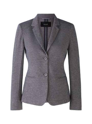 Oui Blazer Heavy  Jersey in grey blue