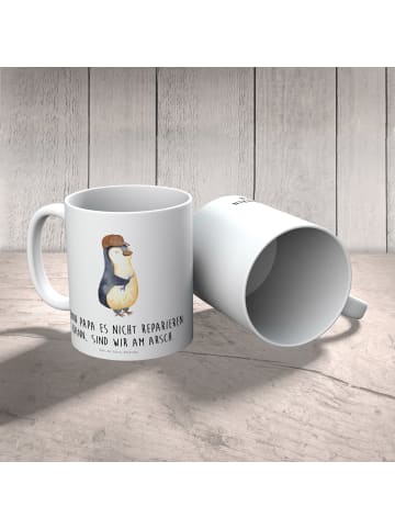 Mr. & Mrs. Panda Kaffeetasse Wenn Papa es nicht reparieren kann,... in Weiß