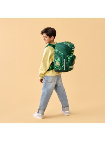 Ergobag Grundschulranzen-Set, CUBO "DinosauriBär" 5-tlg. in Grün