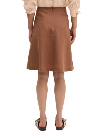 Marc O'Polo Leinenrock A-Shape in Burnt Brown