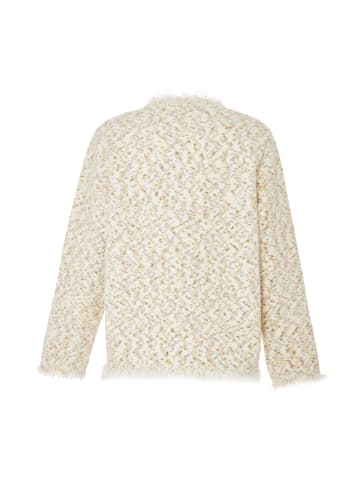 VIRITA Women Strickjacke in Wollweiss Mehrfarbig