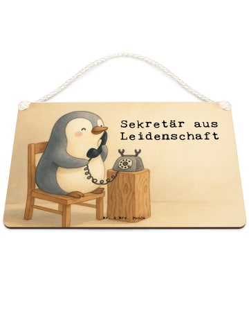 Mr. & Mrs. Panda Schild Sekretär Leidenschaft Design mit Spruch in Weiß