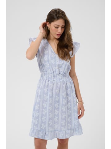 Cream Kleid CRAmmeli Feminine in Blue White Stripe w. Flowers