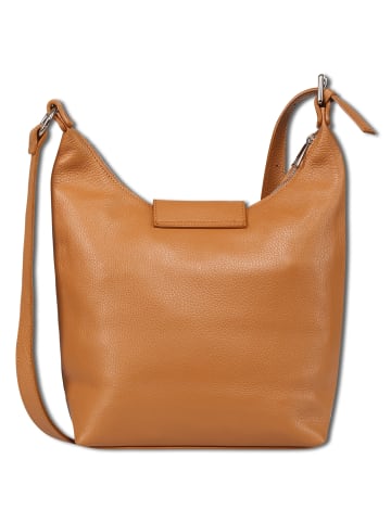 Toscanto Leder Umhängetasche Toscanto Tasche tan, hellbraun ca. 32cm