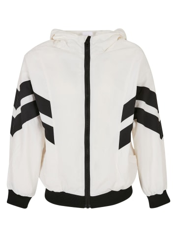 Urban Classics Urban Classics Damen Girls Crinkle Batwing Jacket in white/black